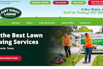 design lawncare website landscaping website lawn care website gardening website