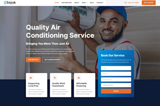 design converting hvac website handyman plumbing website junk cleaning website