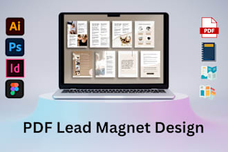 do pdf lead magnet, brochure, booklet and workbook design