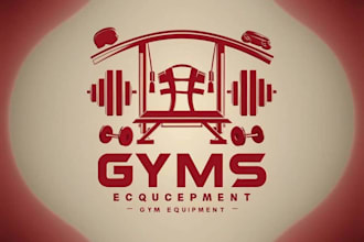 do creative fantastic gym equipment logo for your brand