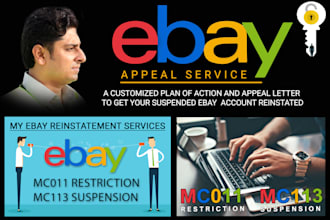 resolve ebay mc011 restriction and mc113 suspension and reinstate your account