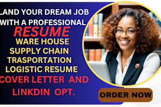 craft supply chain, logistics resume, HR, social worker, procurement, warehouse