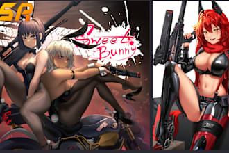 draw anime character art, fan arts, ocs, sfw and nsfw