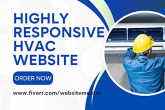 design hvac remodelling construction plumbing roofing contractor repair website