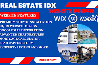 design real estate idx mls website idx realtor investor wordpress website