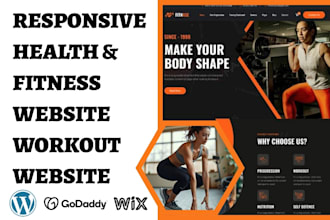 build sport website yoga fitness gym workout membership personal trainer website