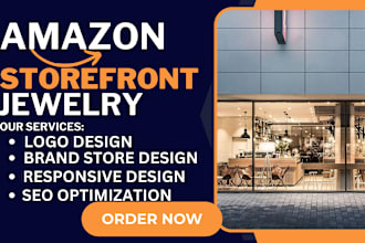 design amazon jewelry storefront, amazon brand storefront amazon product listing