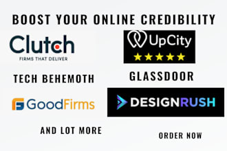 be your clutch goodfirm upcity designrush appfutura online reputation manager