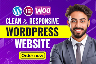 be wordpress developer, create wordpress website design, business website