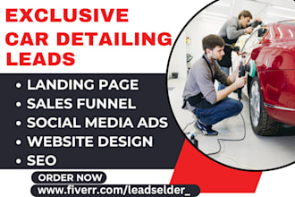generate vehicle wrap auto spa auto mechanic car wash auto detailing leads
