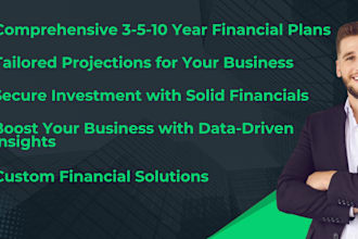 create comprehensive financial model and projections for your business
