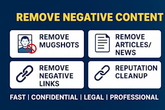 remove mugshots and negative google search results professionally