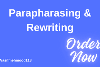expertly paraphrase, rewrite or rephrase your document
