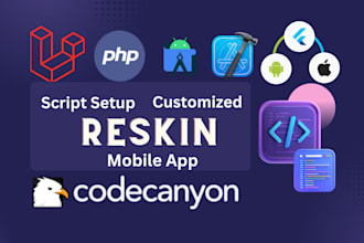 reskin, rebrand, customize, and set up your code canyon android or flutter