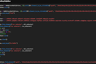 analyse the data, train the model and scrap your data