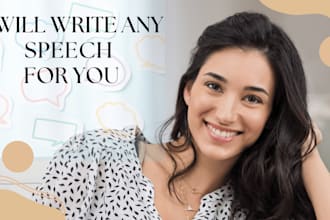 write an engaging speech for you