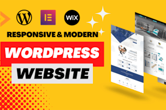 create simple website or basic wordpress website for you