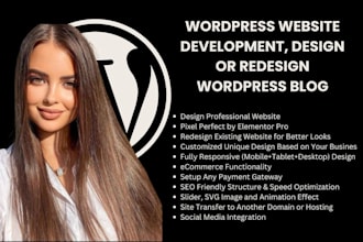 create a mobile responsive wordpress website design