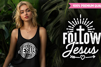 make custom typography christian t shirt design