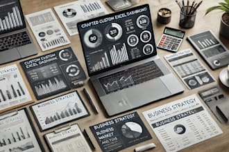 design excel spreadsheet template and dashboard