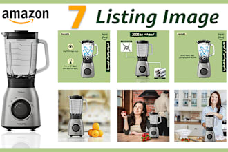 be graphic artist for amazon 7 image listings, infographics, storefront images