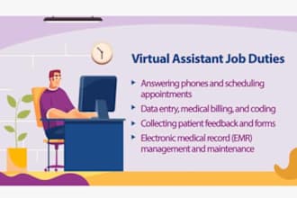 be your virtual assistant for business, web research, data entry, customer care