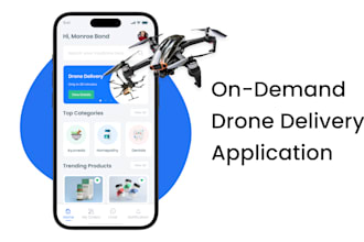 develop drone delivery uber app, taxi app like wing