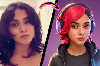 transform yourself into a fortnite character using ai