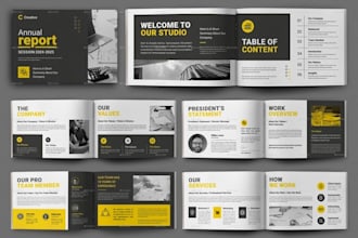 design annual report or convert word document into PDF