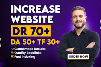 increase domain rating ahrefs DR domain authority moz da, tf with SEO backlinks