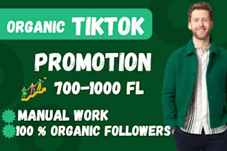 manage to grow and promote your tiktok followers organically