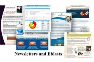 create eblasts and newsletters for your content