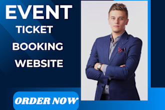 event website, ticket booking website, rental website, booking website, fitness