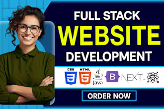 build, rebuild website development as full stack developer, front end developer