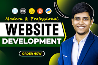 build, rebuild website development as full stack developer, front end developer