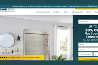 design highly converting home remodeling landing page sales funnel for leads
