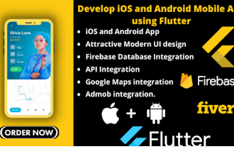 build a flutter app with rest API and backend integration