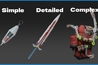 create low poly 3d models for games or animation