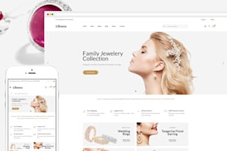 create jewelry responsive shopify website
