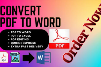 convert pdf to word, pdf to excel and image to word