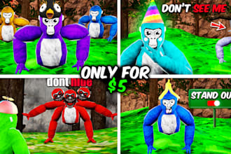 make an awesome gorilla tag thumbnail in 2 hours