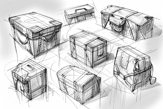 create a complete package of flat sketch