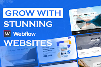 create stunning webflow website