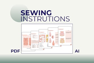 create illustrated sewing instructions