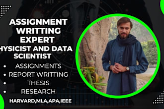 do physics and data science assignment with machine learning
