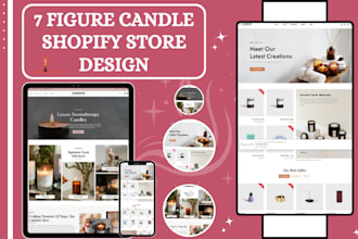 design candle shopify store candle dropshipping store scented candle website