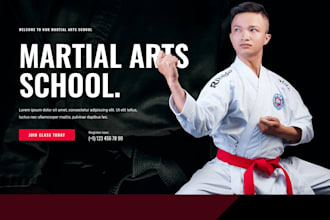 do taekwondo website, martial art school website, gym fitness