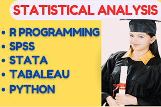 statistical data analysis r coding r studio stata spss excel python programming
