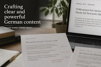 write unique german SEO content