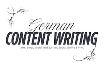 write german texts and content for websites blogs shops emails